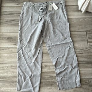 NWT Banana Republic size 12 gray tencel ankle pants.